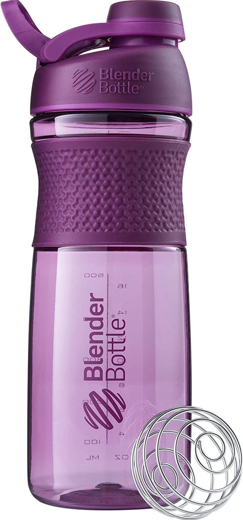 "Ultimate Blenderbottle Sportmixer: Power up with Protein Shakes and Pre Workout! 28-Ounce Plum Shaker Bottle, Unleash the Fitness Beast with 1 Count (Pack of 1)"